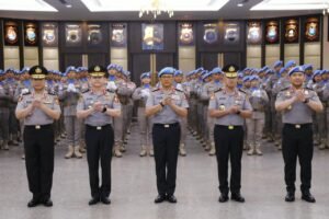 Wakapolri Pimpin Upacara Purna Tugas FPU 7 Minusca, 140 Personel Terima Penghargaan